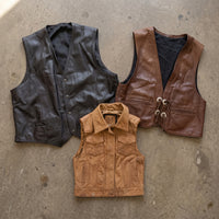 MIX LEATHER VESTS