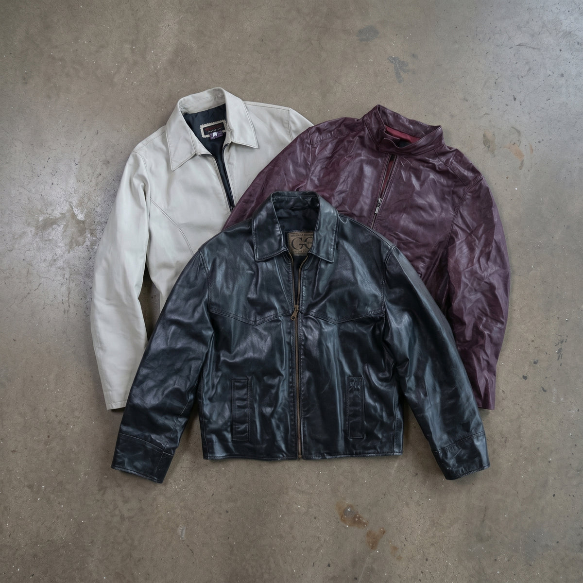 MIX CHAQUETAS DE CUERO PARA HOMBRES