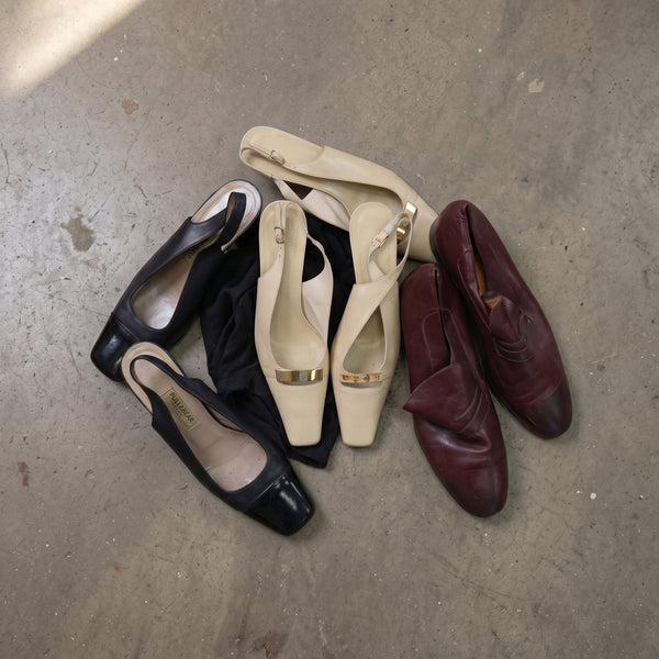 MIX ZAPATOS VINTAGE DE VESTIR PARA MUJER