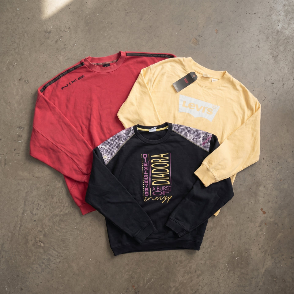 MIX SUDADERAS DE MARCA SIN CAPUCHA