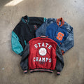 MIX NYLON VARSITY JACKETS