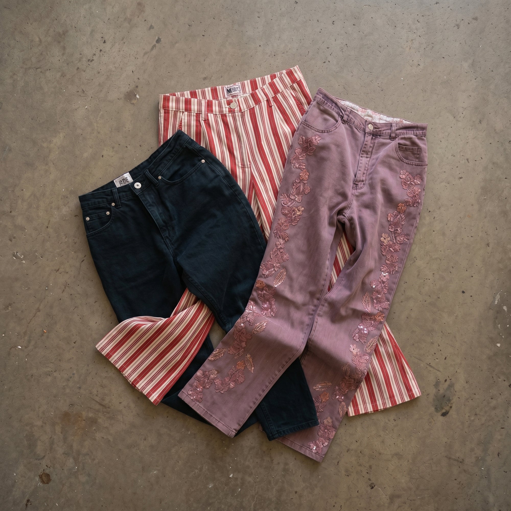 MIX VINTAGE PANTS FOR WOMAN