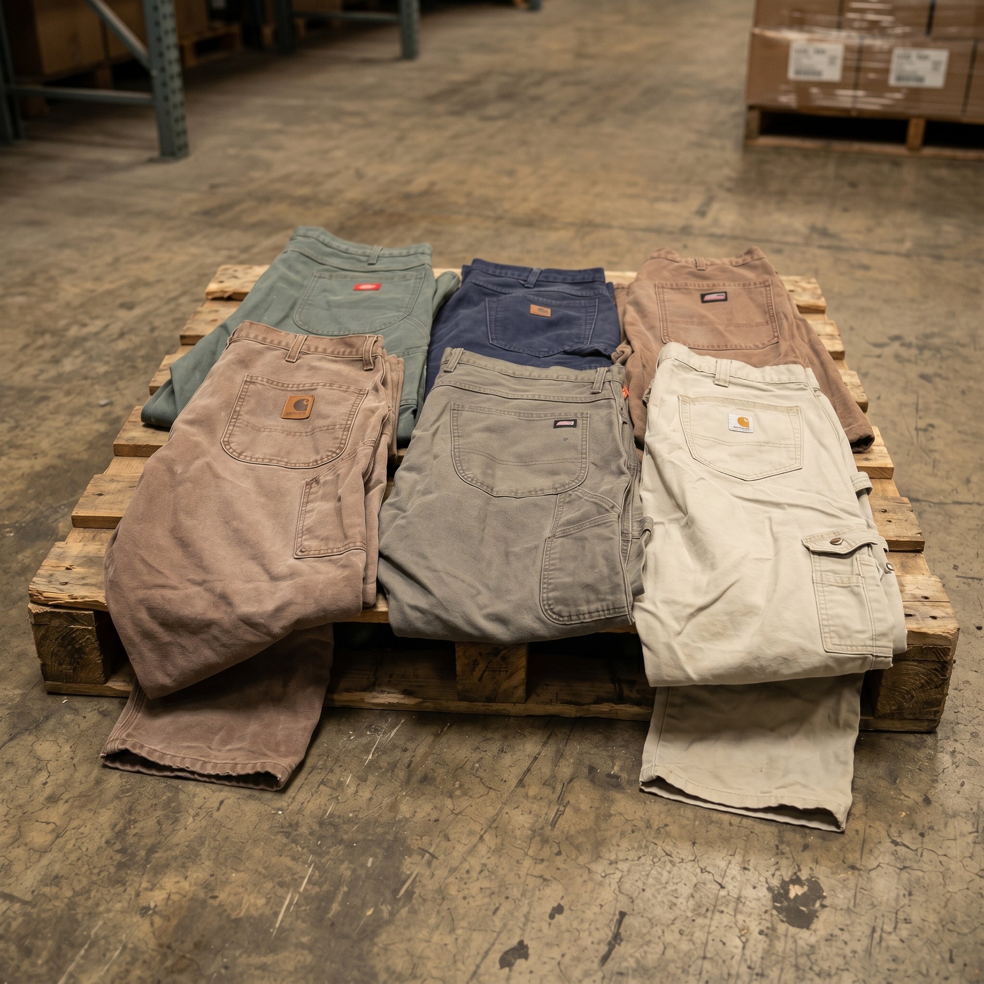 MIX PANTALONES CARHARTT & DICKIES GRADO B-C