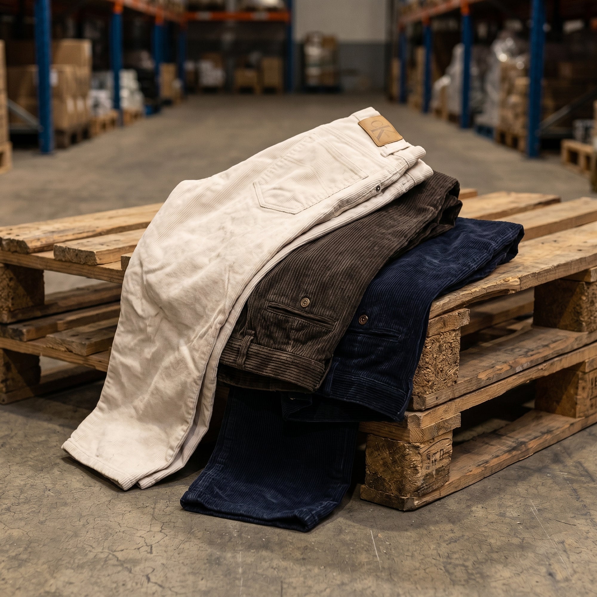 MIX CORDUROY TROUSERS