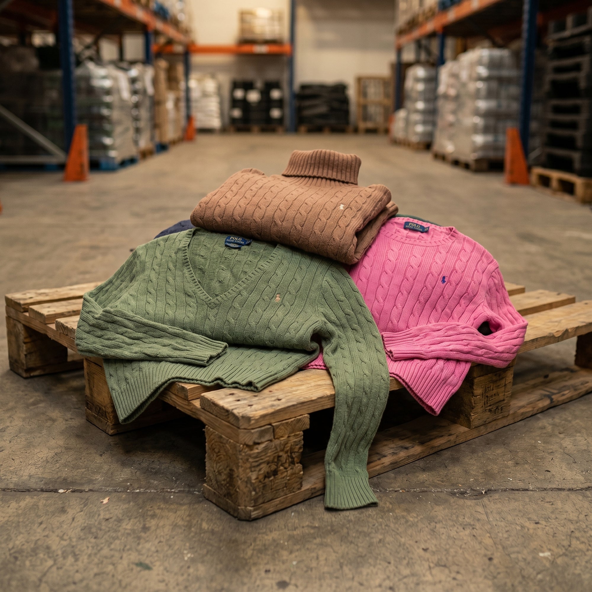 MIX JERSEY RALPH LAUREN CABLE KNIT