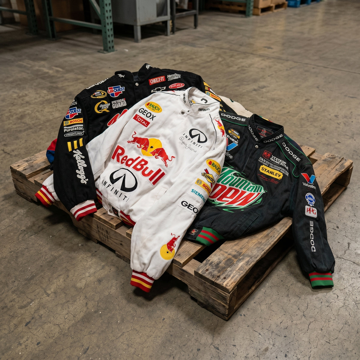 MIX CHAQUETAS RACING NASCAR REWORK