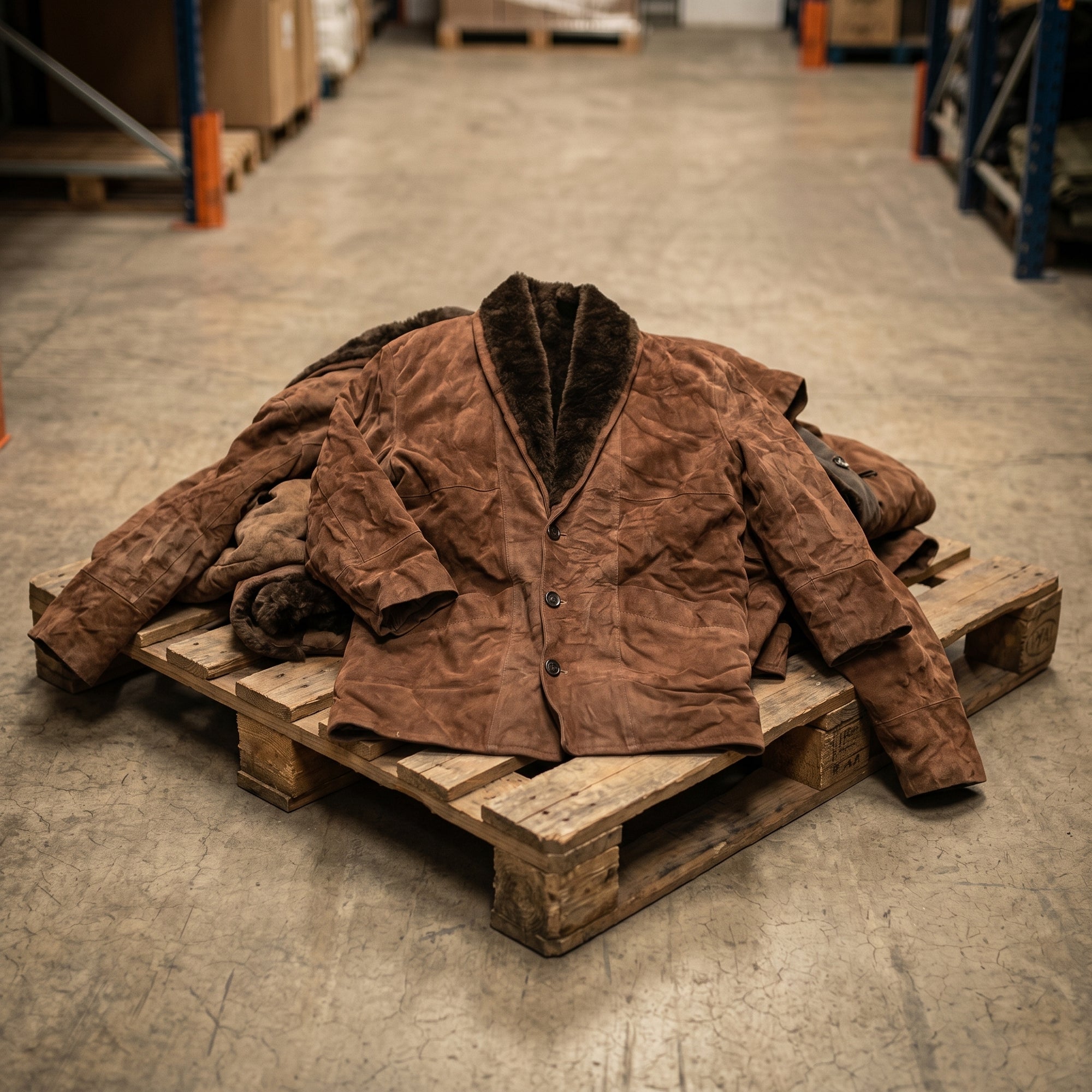 MIX LEATHER SHEARLING COATS