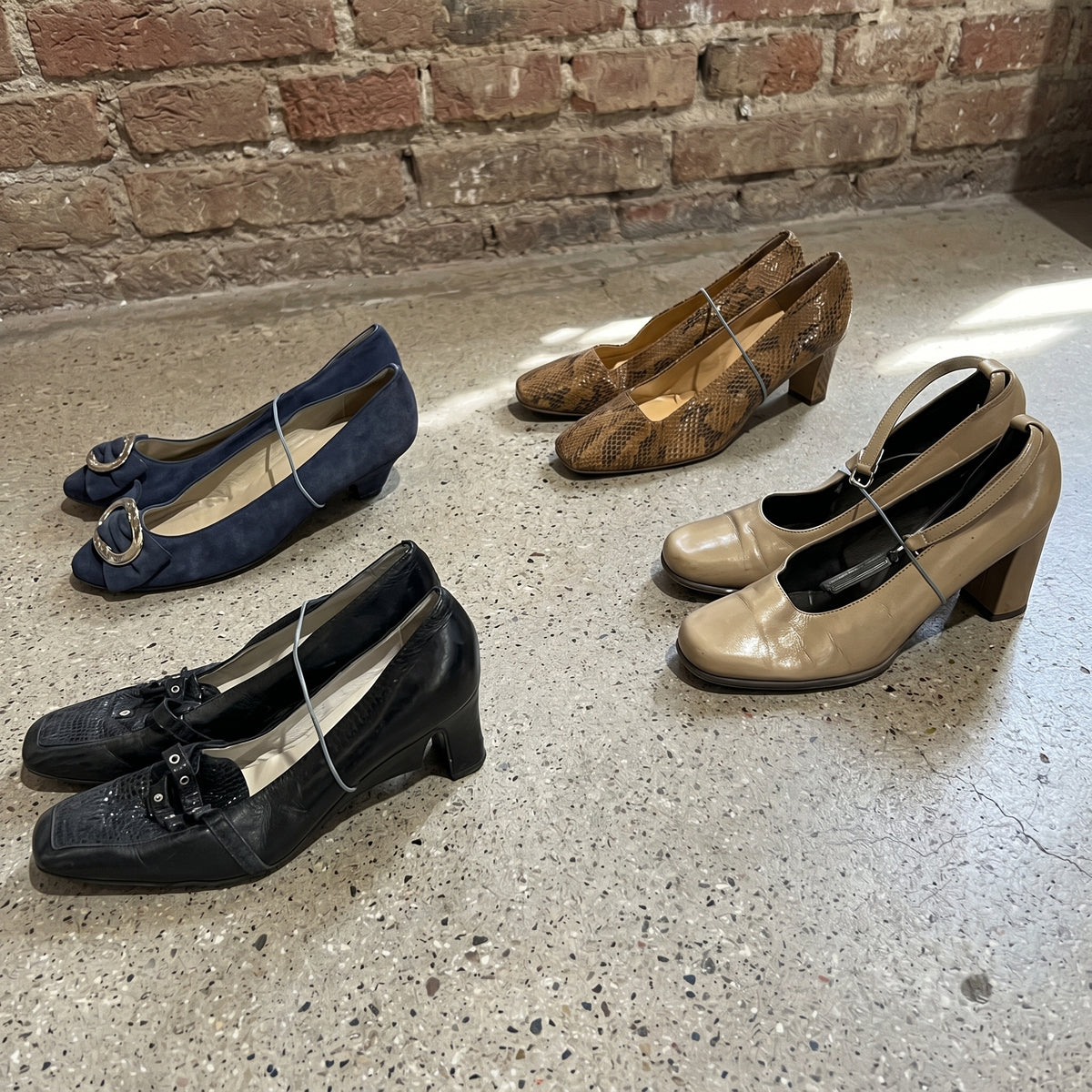 MIX ZAPATOS VINTAGE DE VESTIR PARA MUJER