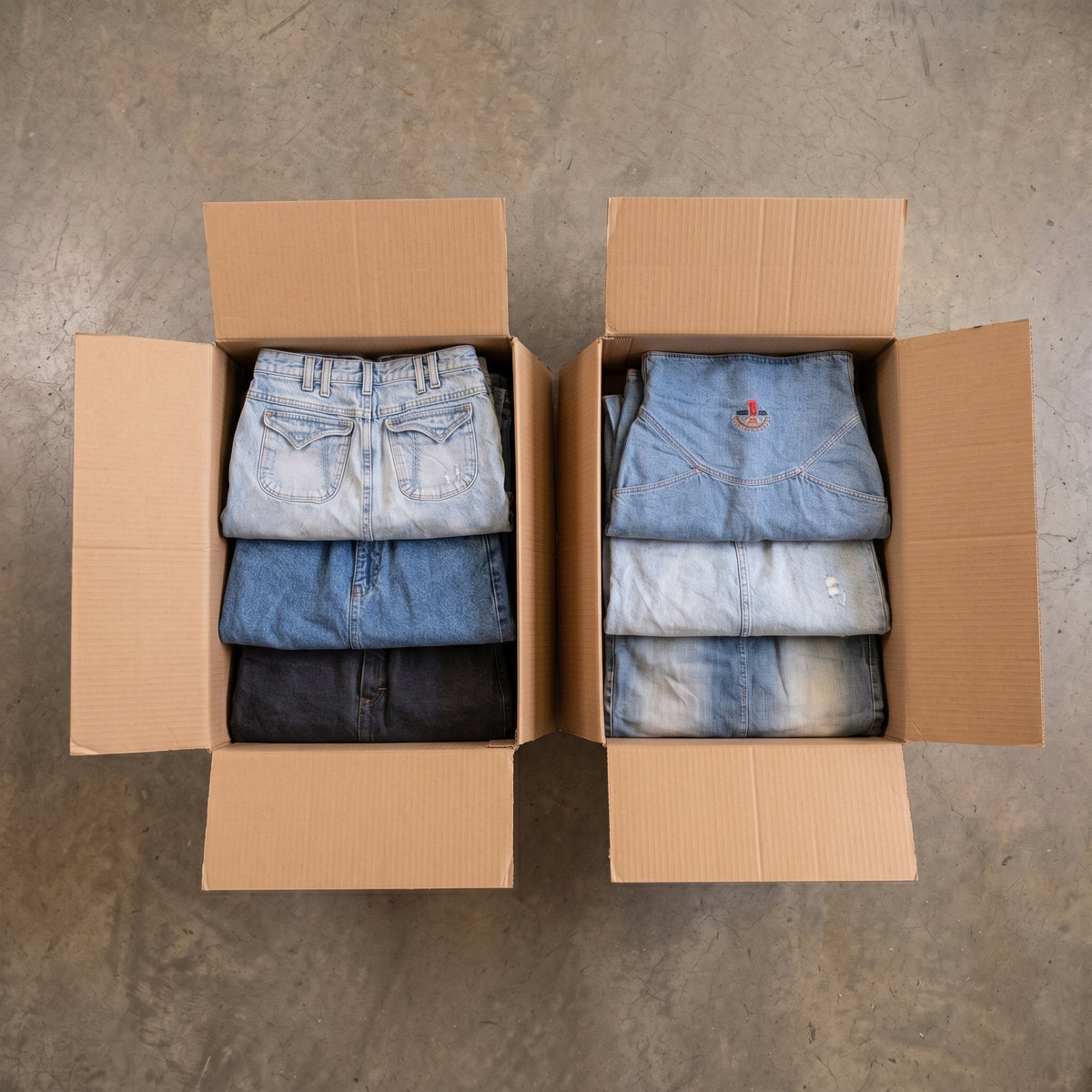 MIX DENIM SKIRTS