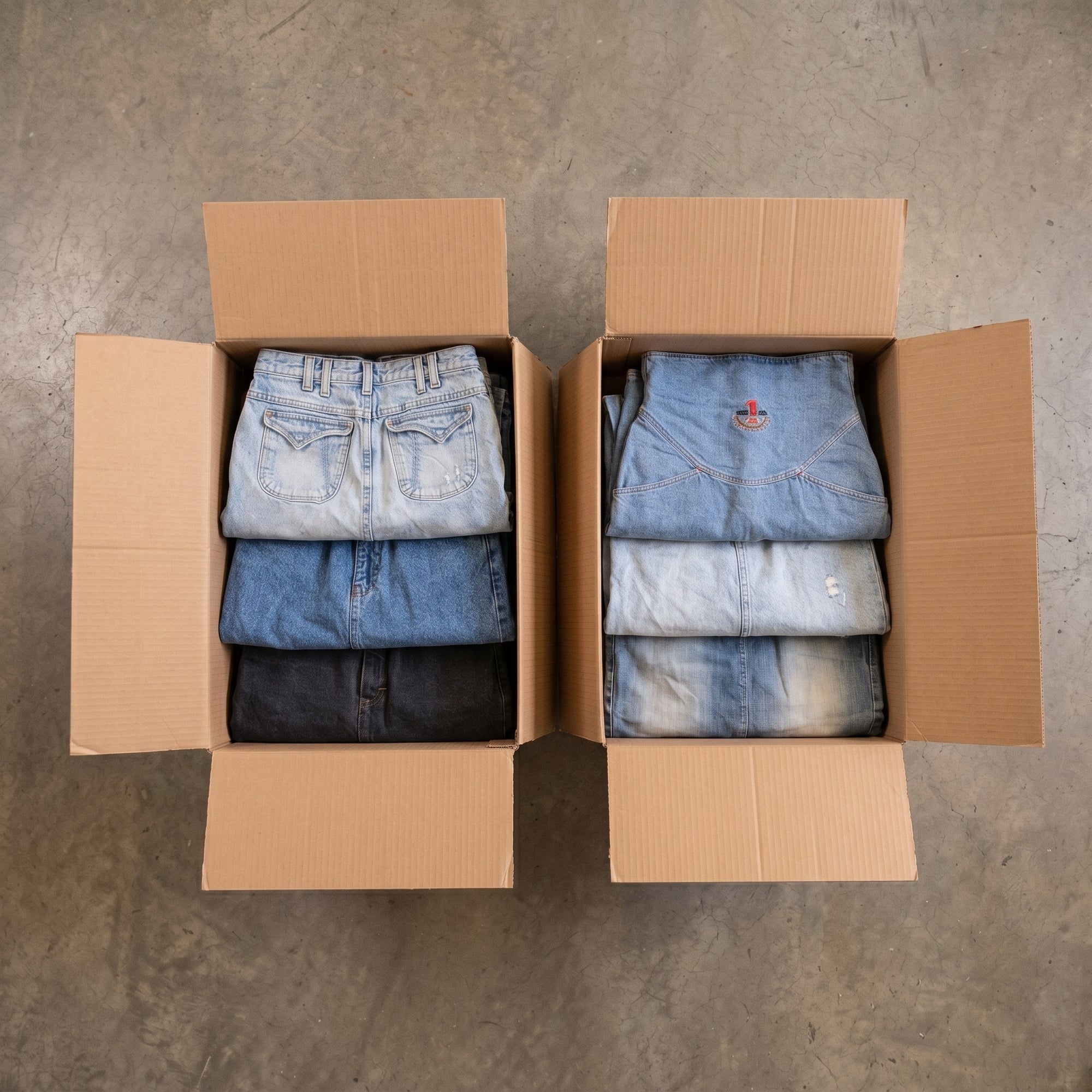 MIX DENIM SKIRTS