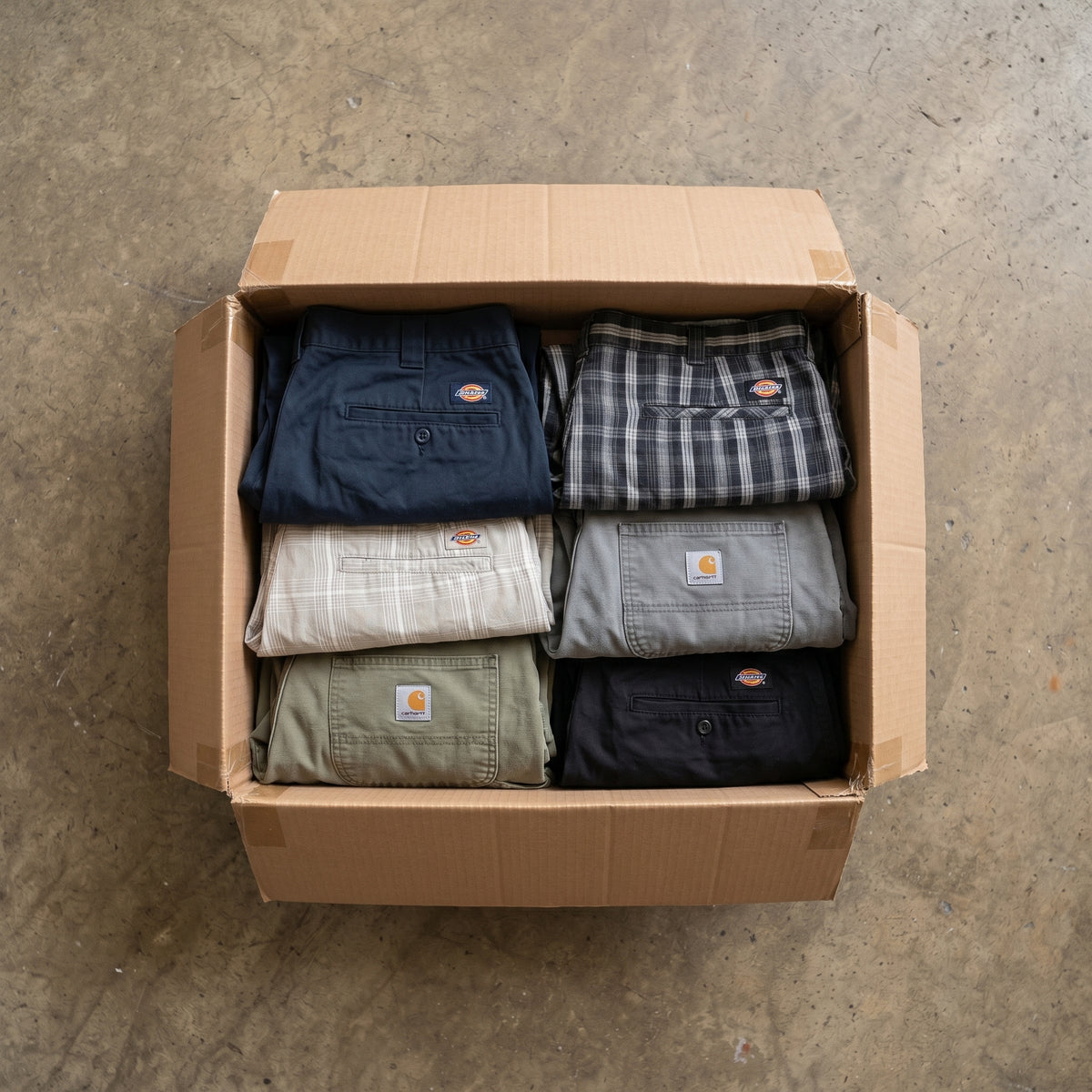 MIX PANTALONES CORTOS DICKIES & CARHARTT