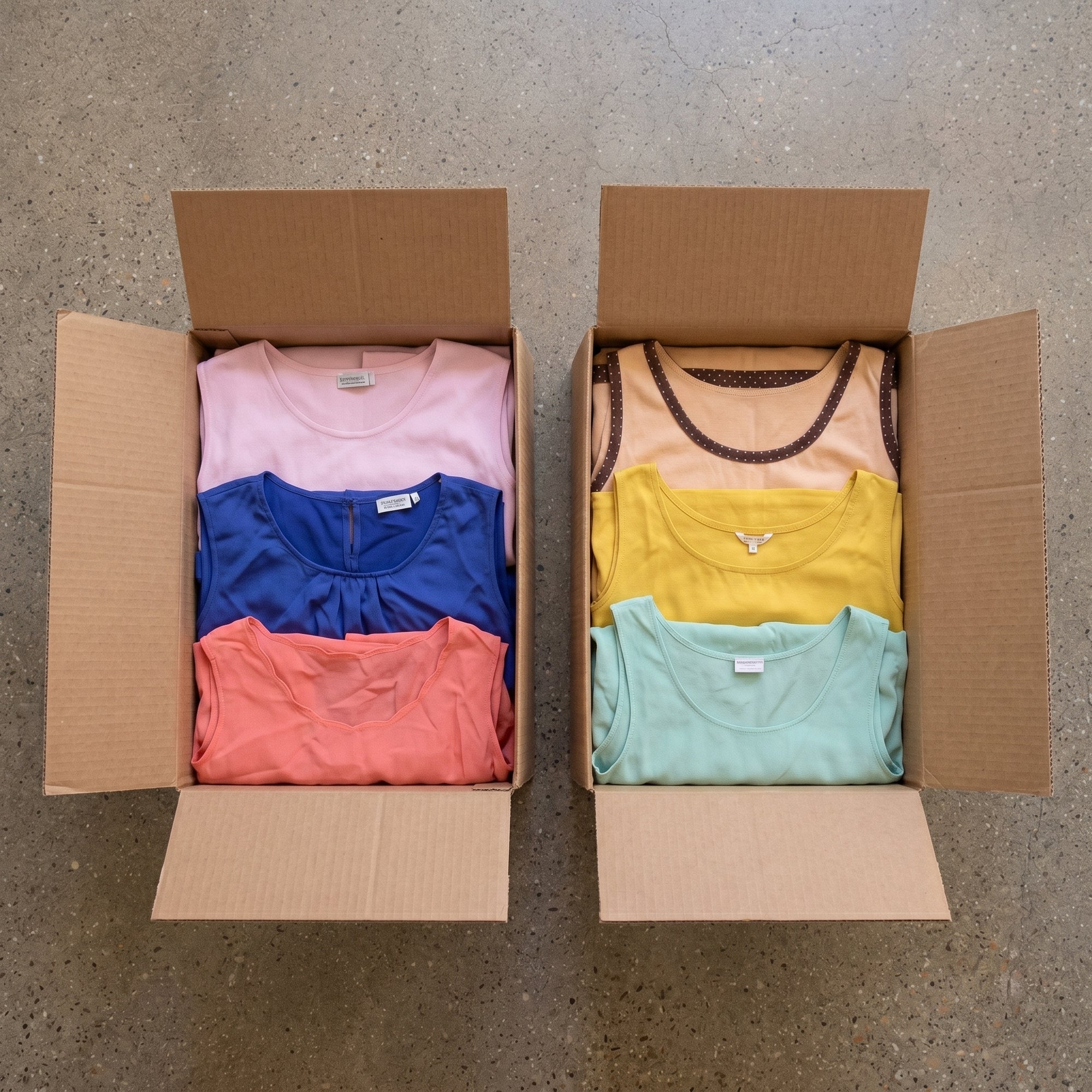 MIX UNICOLOR TANK TOP BLOUSES
