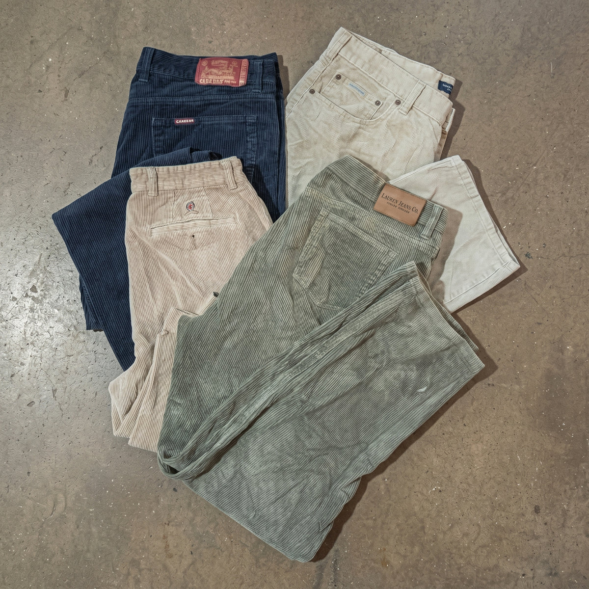 MIX CORDUROY TROUSERS