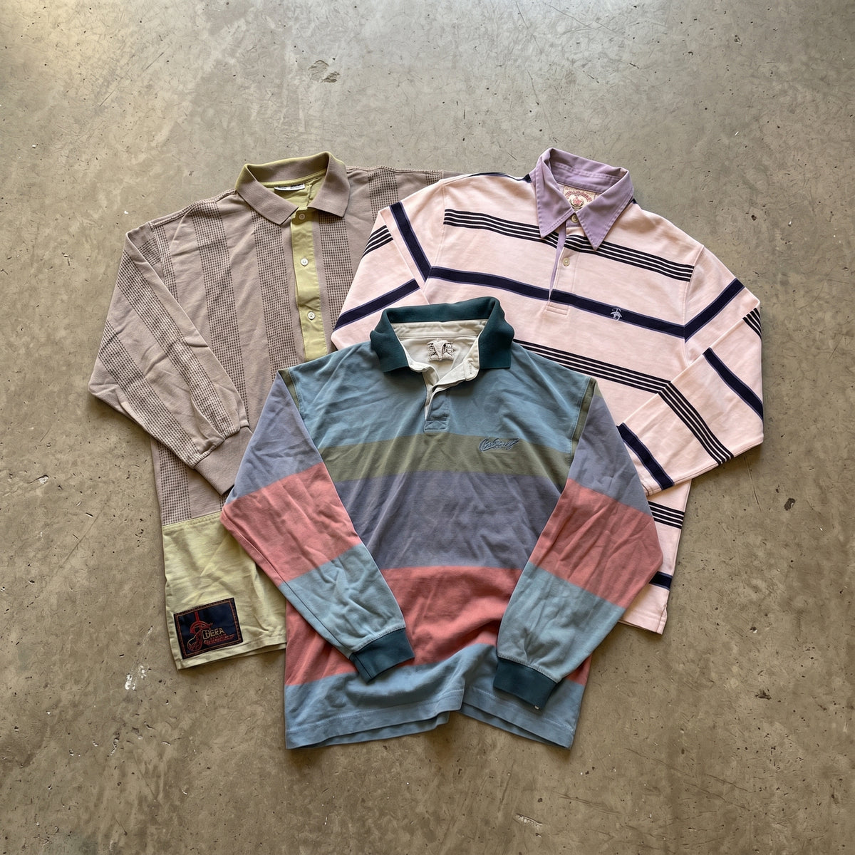 MIX POLOS VINTAGE DE MANGA LARGA