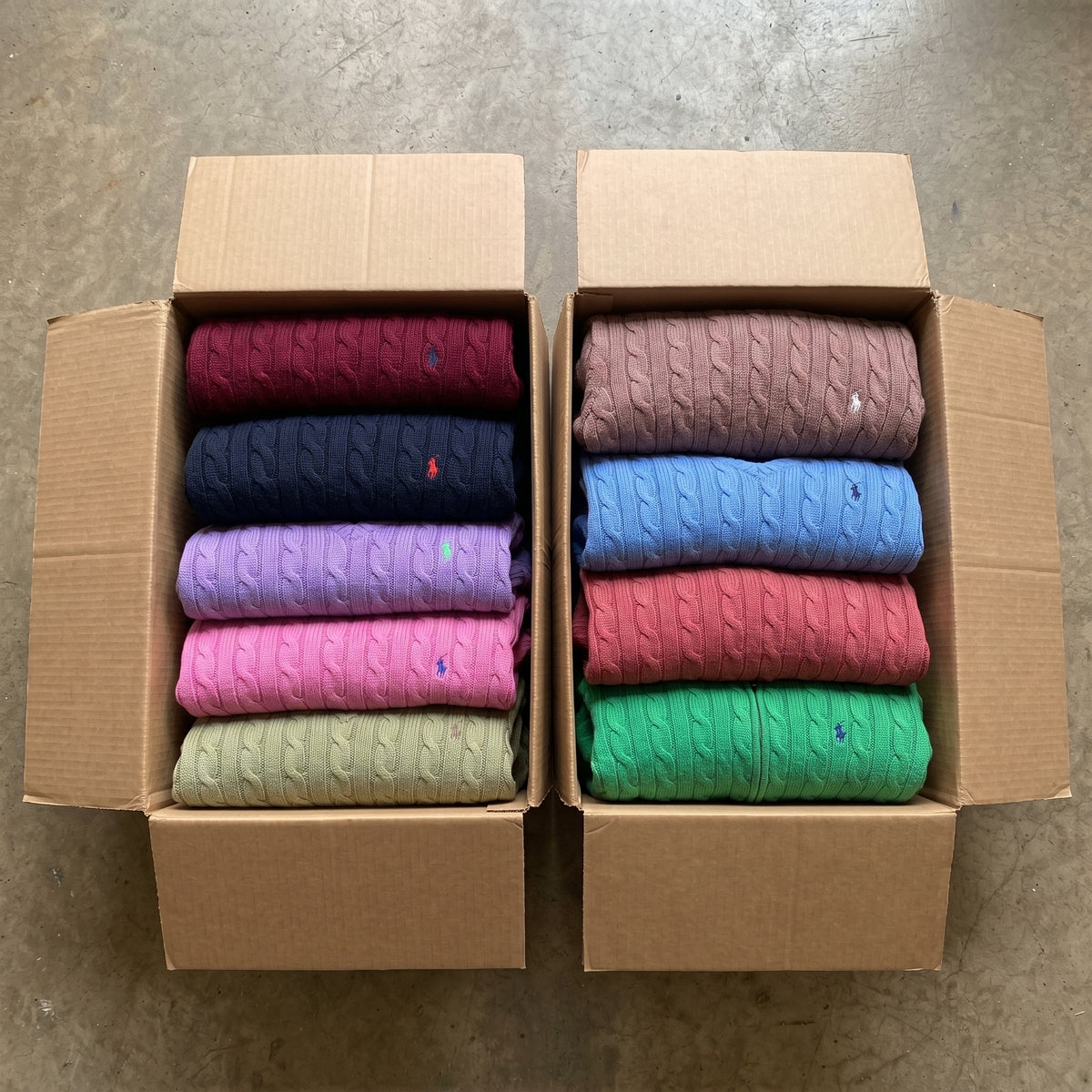 MIX JERSEY RALPH LAUREN CABLE KNIT