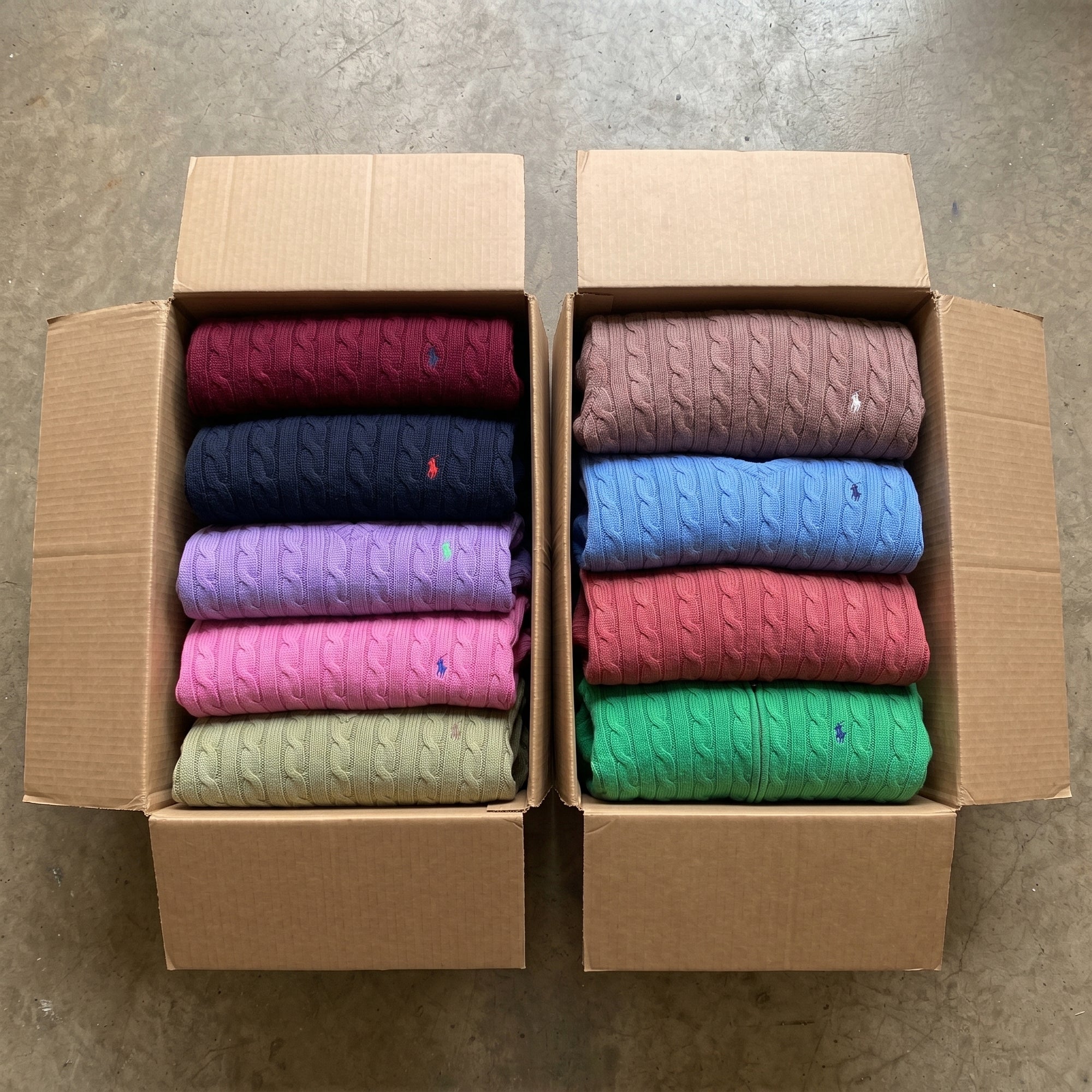 MIX JERSEY RALPH LAUREN CABLE KNIT