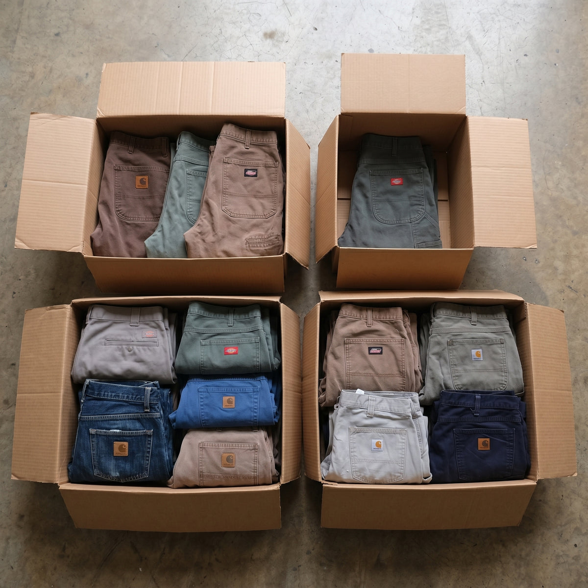 MIX PANTALONES CARHARTT & DICKIES GRADO B-C