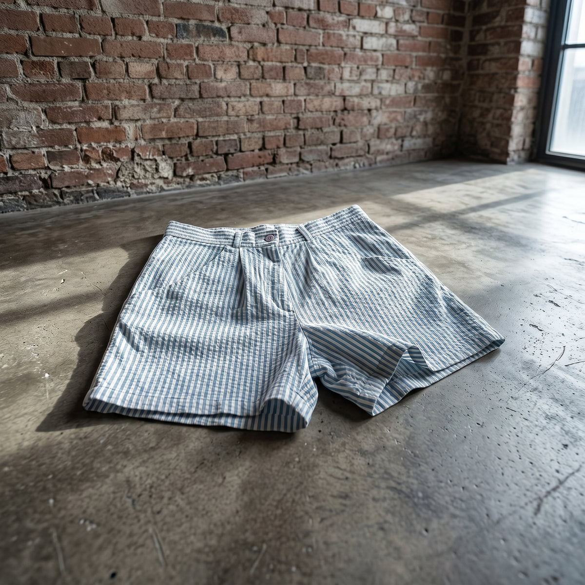 MIX PLEATED SHORTS