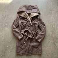 MIX LEATHER SHEARLING COATS