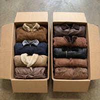 MIX LEATHER SHEARLING COATS