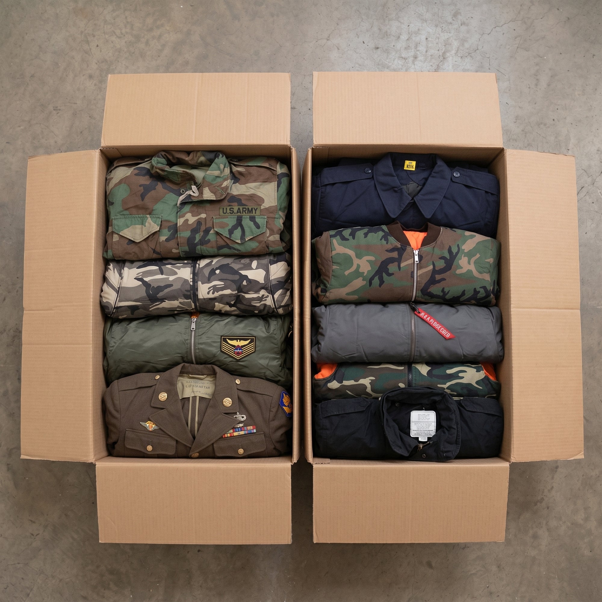 MIX CHAQUETAS MILITARES