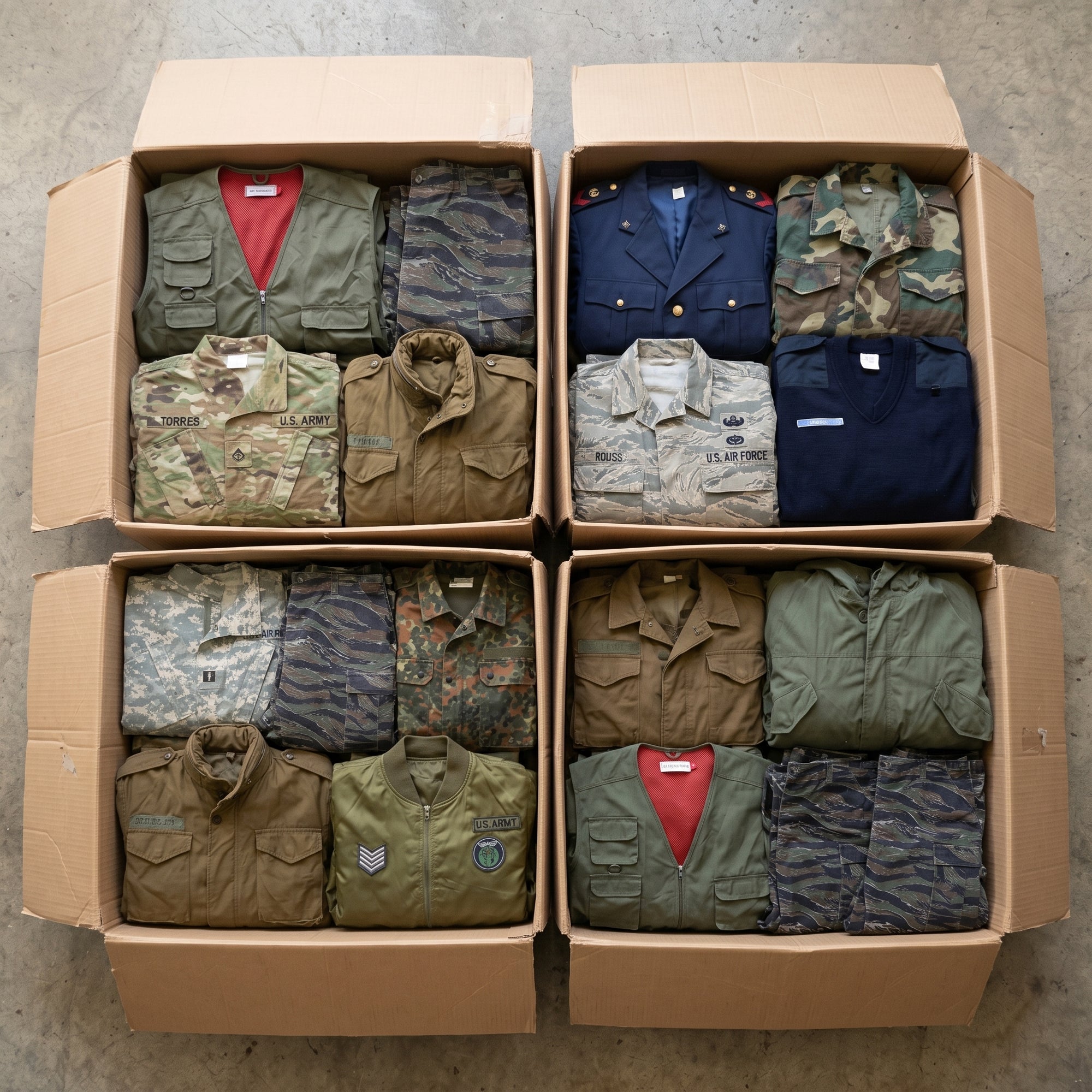MIX ROPA MILITAR