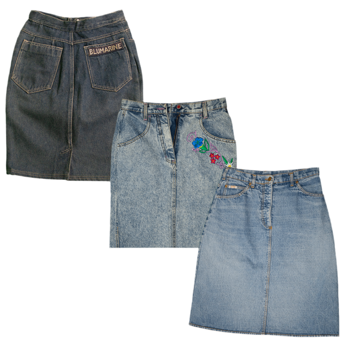 MIX DENIM SKIRTS