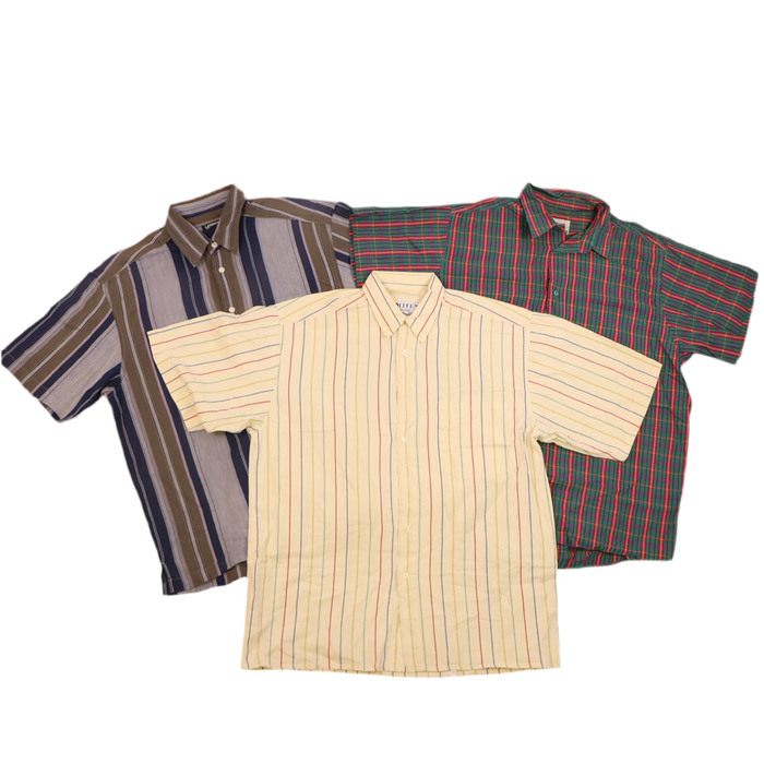 MIX STRIPPED SHORT SLEEVE UNBRANDED SHIRTS