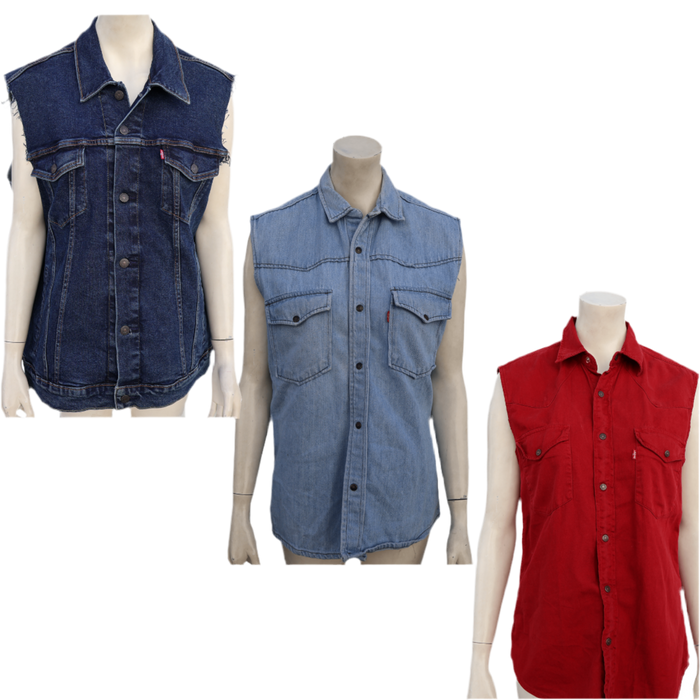 MIX DENIM VESTS