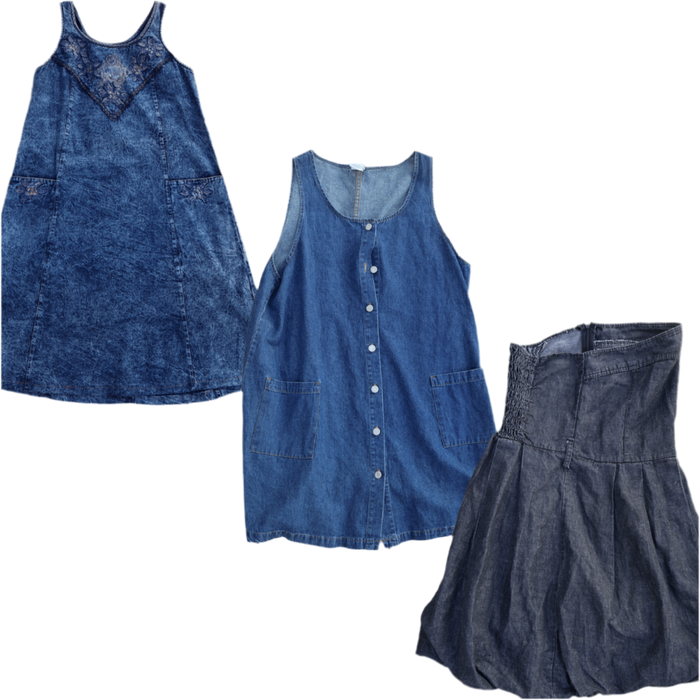 MIX DENIM DRESSES