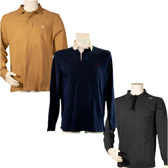 MIX BRANDED LONG SLEEVE POLO