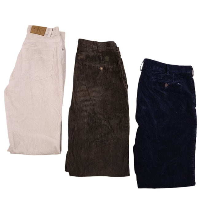 MIX BRANDED CORDUROY TROUSERS