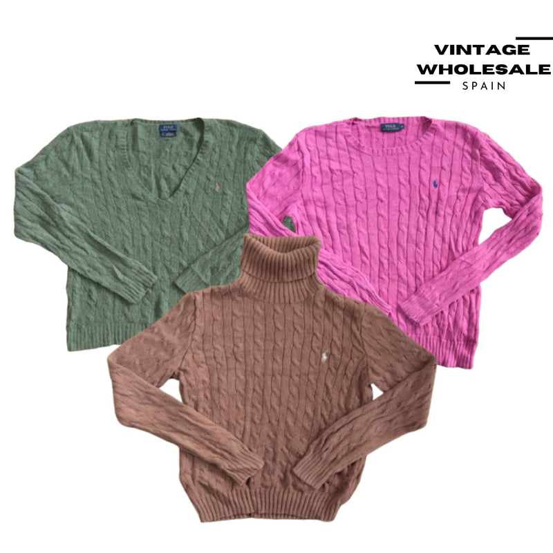 MIX JERSEY RALPH LAUREN CABLE KNIT