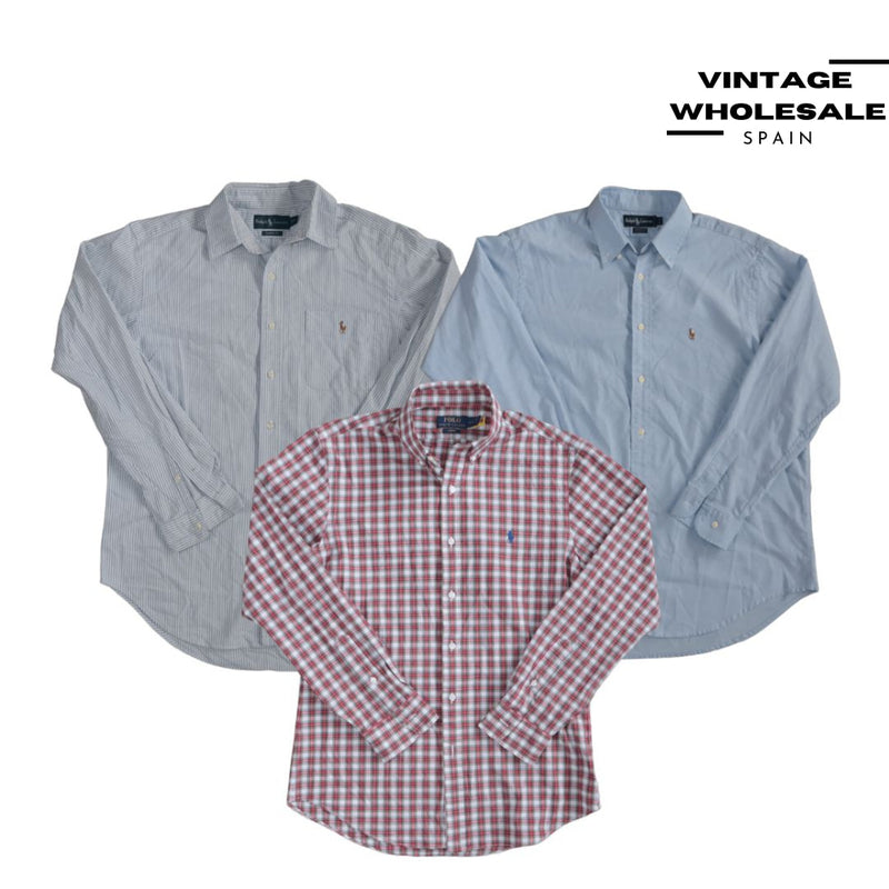 ミックスラルフローレンシャツ