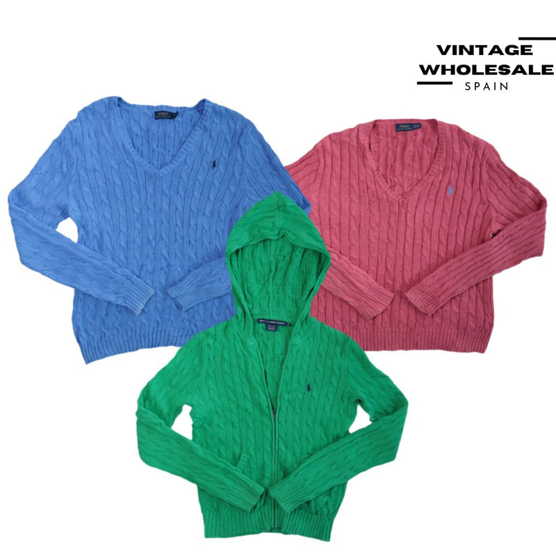 MIX JERSEY RALPH LAUREN CABLE KNIT