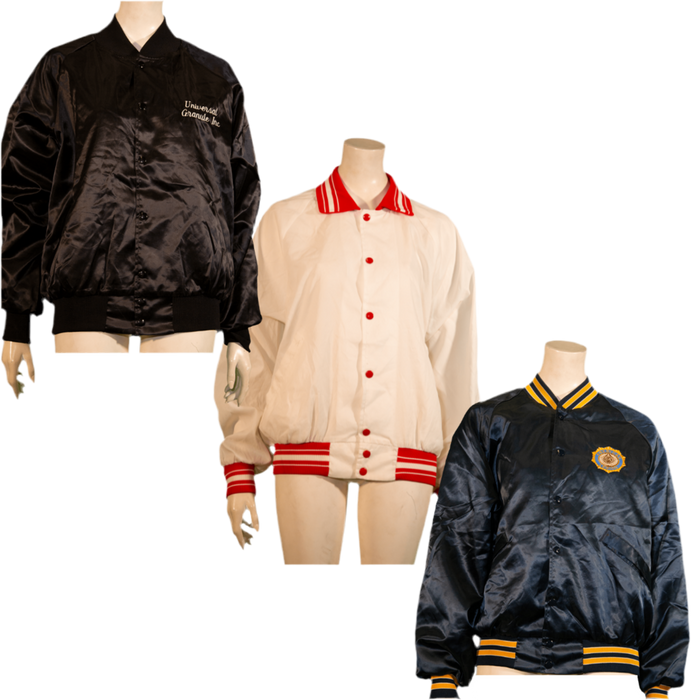 MIX NYLON VARSITY JACKETS