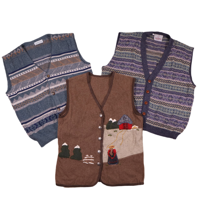 MIX KNITTED VESTS