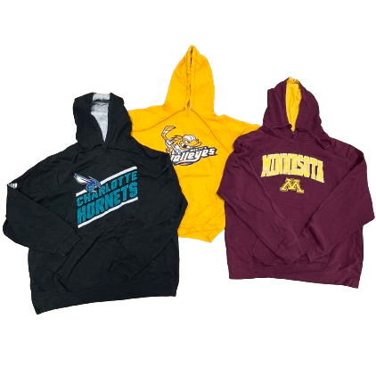 American sports hoodies and sweatshirts in bulk