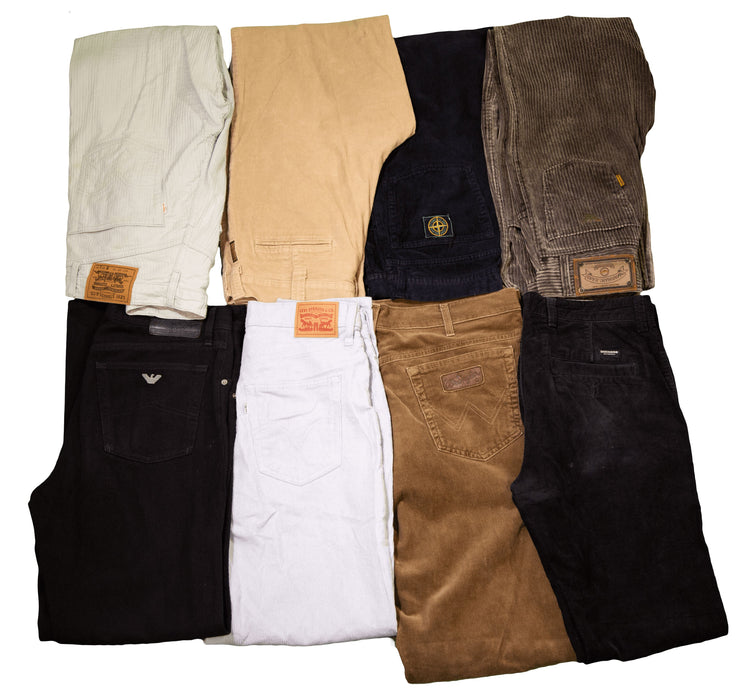 Premium Mix Branded Corduroy Trousers – Bulk Vintage Wholesale