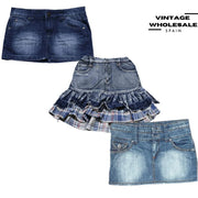 MIX DENIM MINI SKIRTS Y2K