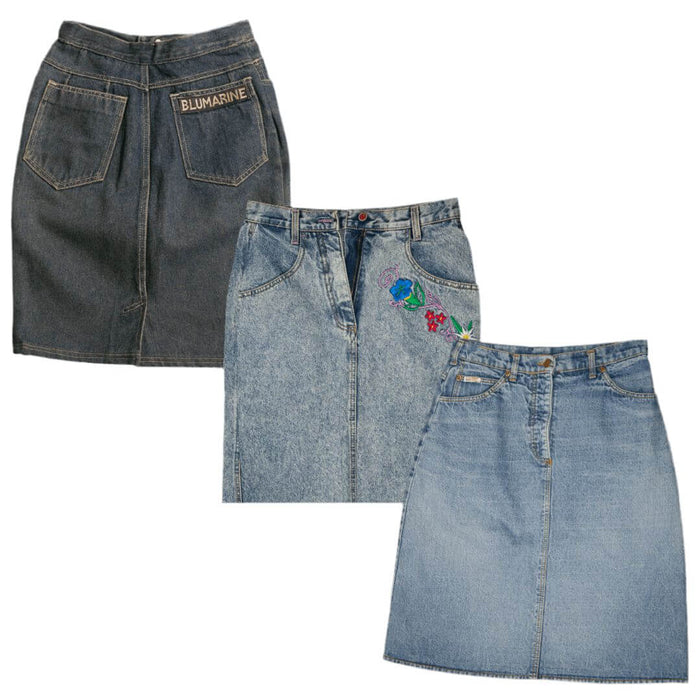 Vintage deutsch Wholesaler MIX DENIM SKIRTS