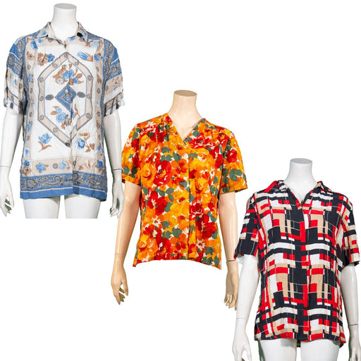 vintage deutsch wholesaler - mix short sleeve crazy blouses