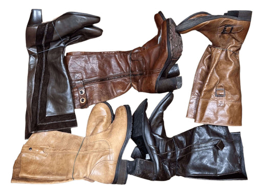 MIX SPRING LEATHER BOOTS