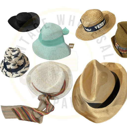 Vintage deutsch wholesaler mix straw hats pack