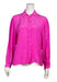 buy vintage unicolor long sleeve blouses in bulk