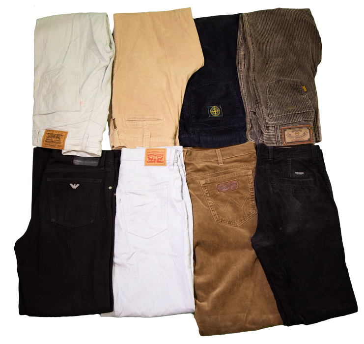 MIX BRANDED CORDUROY TROUSERS