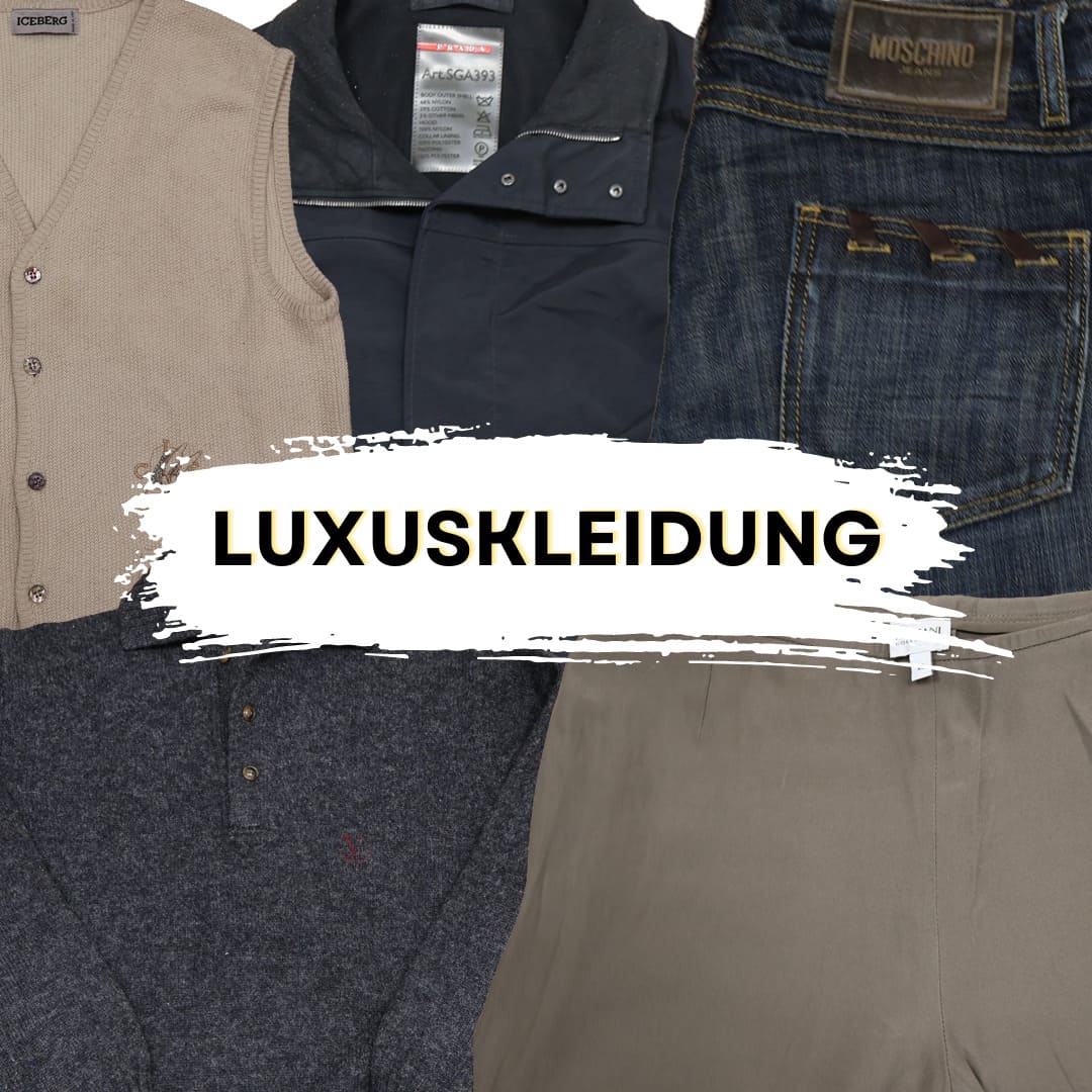 Luxury vintage clothes collection featuring high-end apparel and vintage fashion from top brands. Perfect for vintage wholesale enthusiasts.