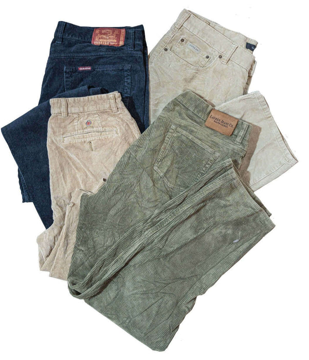 MIX BRANDED CORDUROY TROUSERS