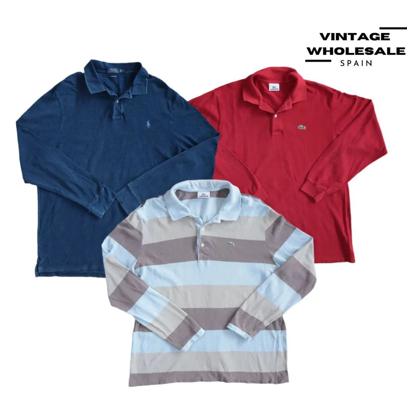 MIX BRANDED LONG SLEEVE POLO