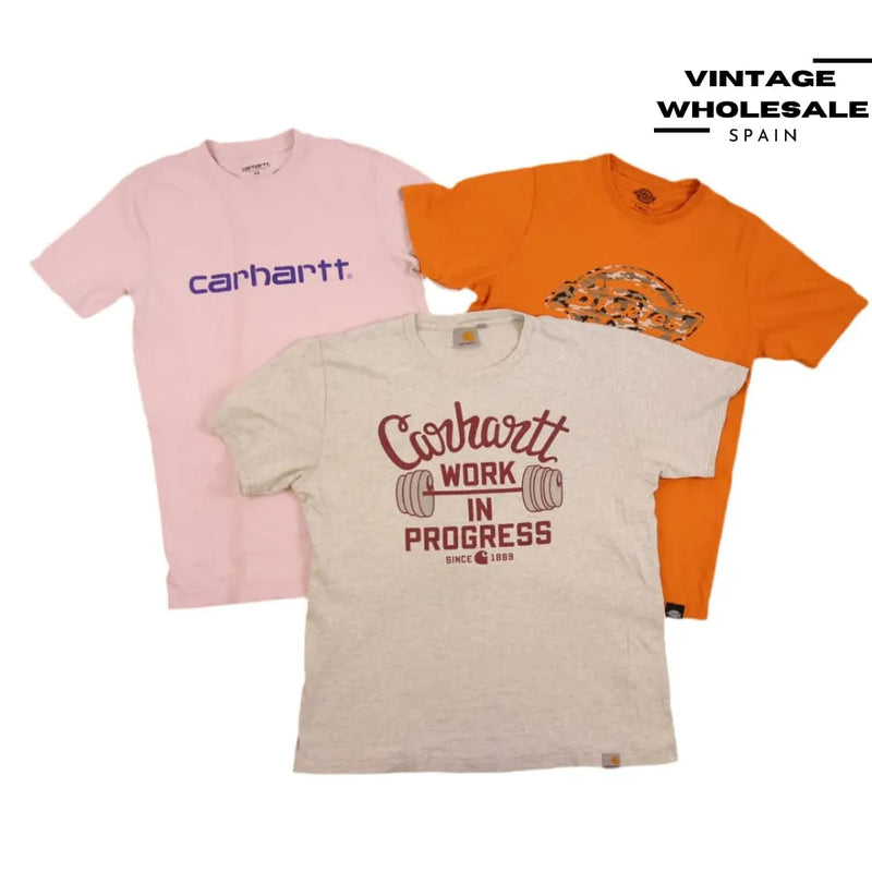 MIX CARHARTT & DICKIES T-SHIRTS GRADE B/C